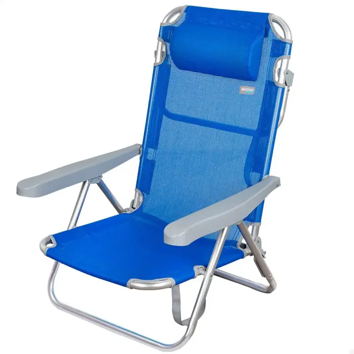 Aktive Silla Plegable 5 Posiciones Con Cojín 60x47x83 Cm - 1