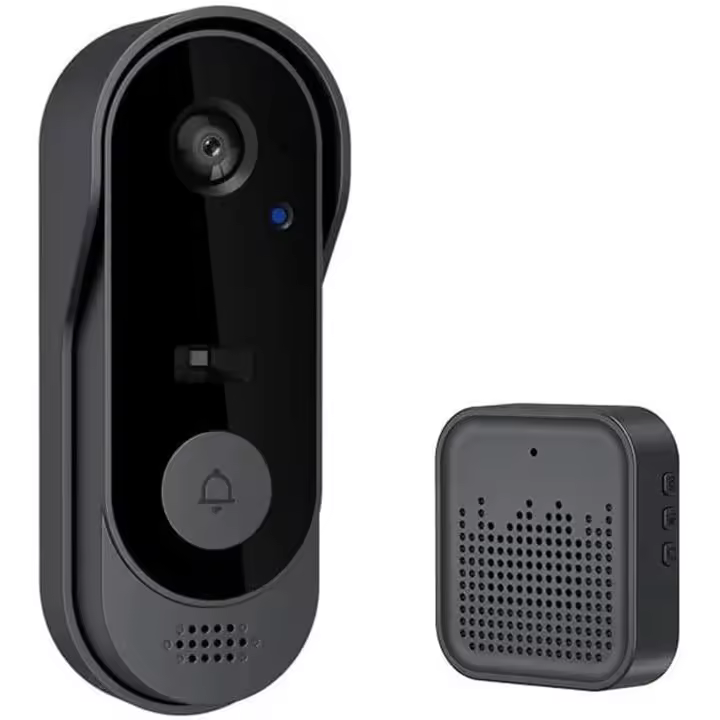 Nuevos modelos 2025: videoportero inalámbrico con timbre para interiores y exteriores, wifi de 2,4 GHz, audio bidireccional, detección inteligente de personas, alerta en tiempo real, visión nocturna de 1080p, almacenamiento en tarjeta SD y en la nube. - 1