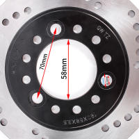 Disco De Freno 180MM 3 Agujeros Para Ebike Scooter E-Bike Moped GY6 Scooter DR20 Accesorios De Bicicleta Disco Grueso - details 7