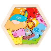 Puzzle De Bloques De Madera Tridimensional Dinosaurio Animales De Dibujos Animados Juego Educativo Temprano Para Niños - details 6