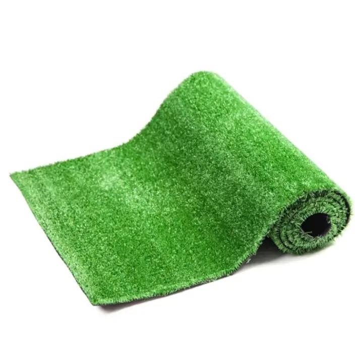 Césped artificial, alfombra de hierba sintética para jardín, césped enrollable de plástico, alfombra de césped para terraza, balcón, 7 mm de altura - 1