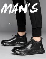 Zapatos De Seguridad Para Hombre Indestructibles Con Punta De Acero Protección Contra Punzadas Botas De Trabajo Resistentes Al Agua Material Superior De Cuero Microfibra - details 2