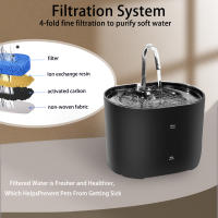 Fuente De Agua Para Gatos Y Perros Con Bomba Automática Silenciosa De Acero Inoxidable Dispensador De Agua Ultra Silencioso Para Mascotas - details 1