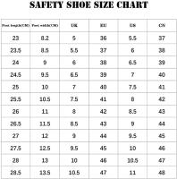 Calzado de trabajo para hombre Zapatillas de trabajo a la moda para hombre, zapatos de seguridad con punta de acero antigolpes, zapatos indestructibles antiperforación - details 0