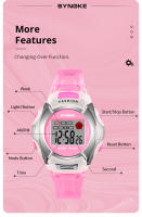 Reloj Electrónico Para Estudiantes Resistente Al Agua Deportivo Para Niños Con Luz Multi Función Digital Siete Colores Regalo Para Niños - details 9