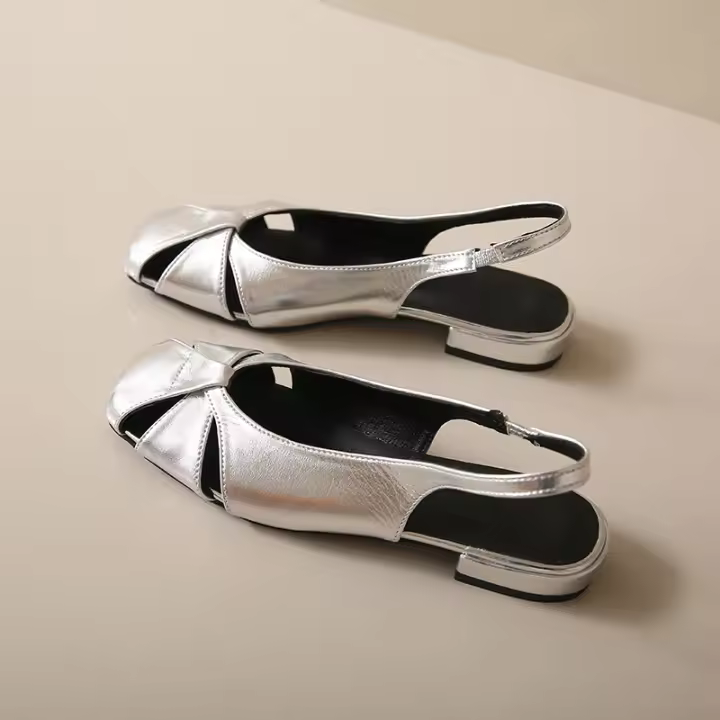 Sandalias De Verano Para Mujer Moda Confort Casual Suela Suave Antideslizante Cuadrada Resistente Tobilleras Elásticas PU - 1