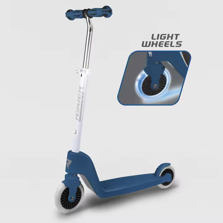 Patinete infantil Choose your Color 2 Ruedas Ryder, Azul intenso con LUZ en las ruedas (4488). Scooter con puños ergonómicos y base antideslizante. Ligero y veloz. Seguridad según normativa CE. +3 años - 1