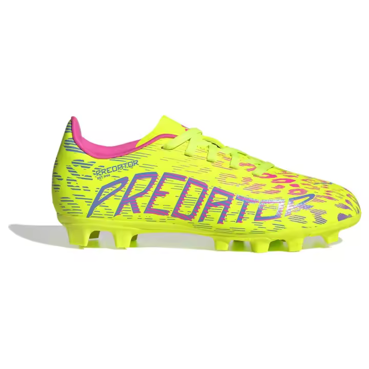 Botas de Futbol Adidas Predator Club para niños unisex en color amarillo - 1
