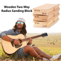 Bloque De Pulido De Radio De Dedal De Guitarra Con Papel De Herramienta De Luthier De Guitarra De Madera Doble Radio Accesorios De Guitarra - details 1