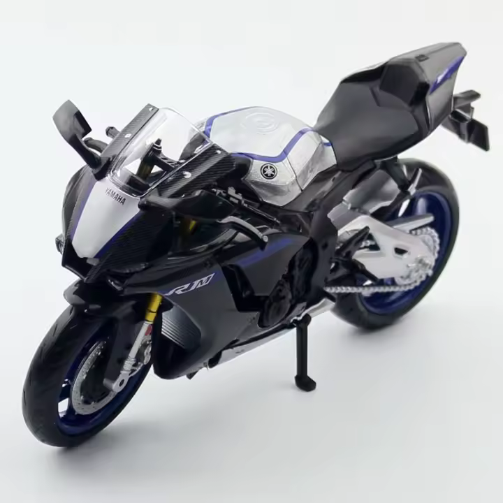 Modelo De Motocicleta Yamaha YZF-R1M a Escala 1/12 En Aleación De Zinc Simulación De Metal Para Colección Y Decoración Juguete Para Niños - 1
