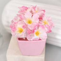 Mini Plantilla De Flores Artificiales Para Decoración Del Hogar Y Oficina Uso Año round Para Mesas Y Estantes En Habitaciones Estudios Y Dormitorios - details 2
