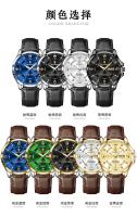 Reloj de pulsera de cuero de marca para hombre, reloj de lujo para estudiante, resistente al agua. - details 5
