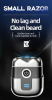 Mini afeitadora eléctrica, afeitadora de barba portátil para el hogar con carga rápida para hombres，Regalos para el día del padre。 - details 6
