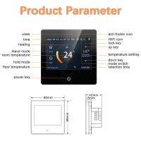 Termostato Inteligente WiFi Tuya Con Pantalla Táctil LED Celsius/Fahrenheit Controla El Calor Compatible Con Alexa Y Google Home - details 8