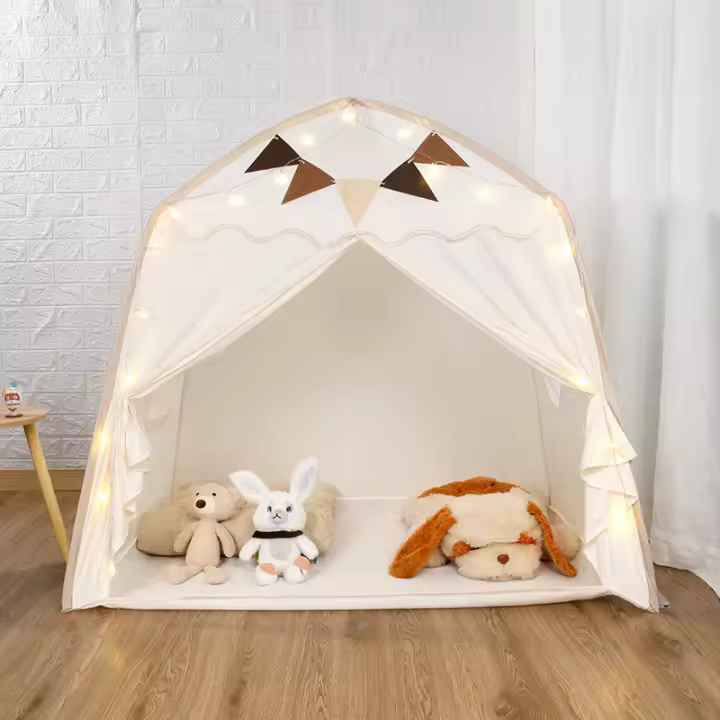 Carpa Infantil Portátil Para Interior Y Exterior Con Diseño De Torreón De Princesa Y Tipi Para Niñas Y Niños Juguete Grande Plegable - 1