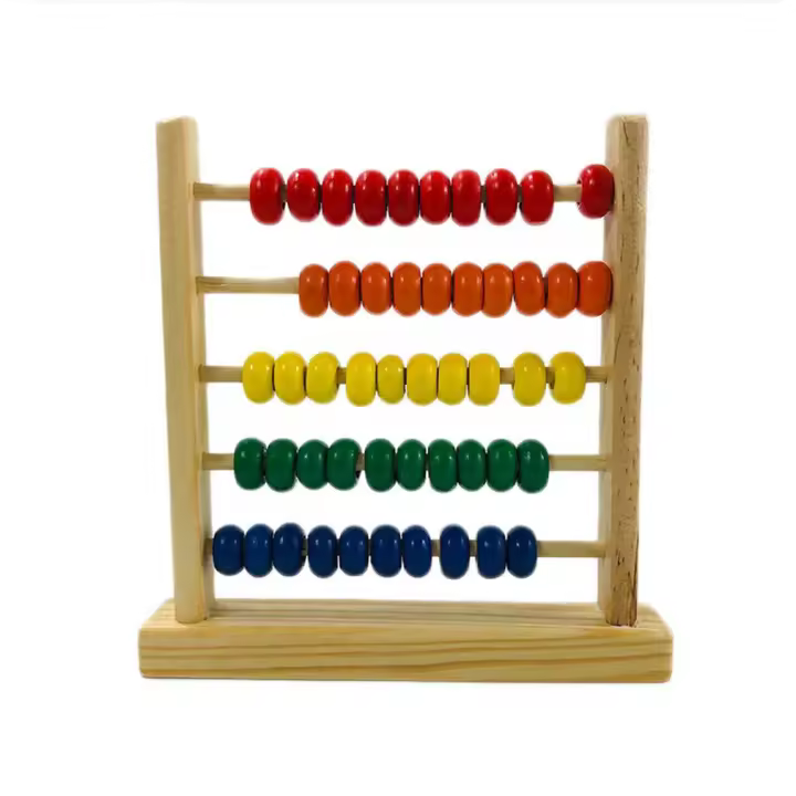 Ábaco de madera (5 cifras) - 1