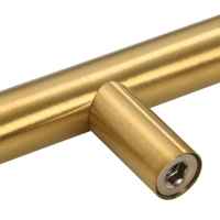 vidaXL Tiradores para armarios 10 uds acero inoxidable dorado 160 mm - details 6