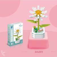 Juego De Bloques De Construcción De Bouquet De Flores Simulación ( Girasol Rosa Tulipán) Juguete Para Mujeres Decoración De Escritorio Romántica Regalos Para Niñas - details 11
