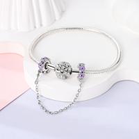 Encanto De Hummingbird De Plata Para Pulsera DIY Joyería Para Mujer Con Cada Pieza De Bola De Cúbico Zirconia Forma Irregular - details 10