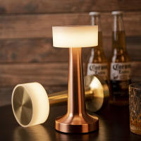 Lámpara De Mesa LED Con Sensor Táctil Luz Nocturna Recargable Inalámbrica Para Lectura Decoración De Habitación Restaurante Hotel Bar - details 10