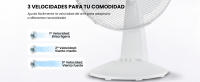 MIDEA Ventilador de Mesa Silencioso de 3 Velocidades - Ventilador Pequeño 40 cm con Oscilación 90º y 3 Aspas - Ventiladores Portatil, Potente, Ligero, y Fácil de Transportar - details 1
