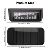 Sistema De Monitoreo De Presión De Neumáticos Para Coche Con Alarma De Seguridad Automática Y 4 Sensores Externos Wireless Mini TPMS USB - details 27