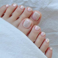 Uñas Postizas De Presión En Color Sólido Miniatura 24 Piezas Estilo Minimalista + 1 Pieza De Pegamento De Gel + 1 Linterna De Uñas - details 0