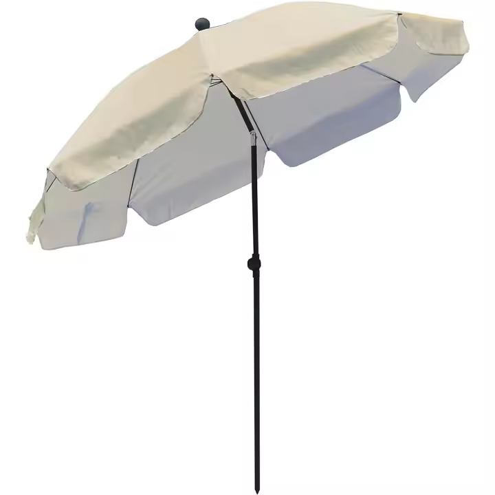 Sombrilla Jardin y Playa 200 cm Reclinable Pincho, Antiviento hasta 35 km/h, Proteccion UV50+, Varillas de Fibra de Vidrio, Impermeable, Acero Reforzado, Incluye Bolsa Transporte - 1