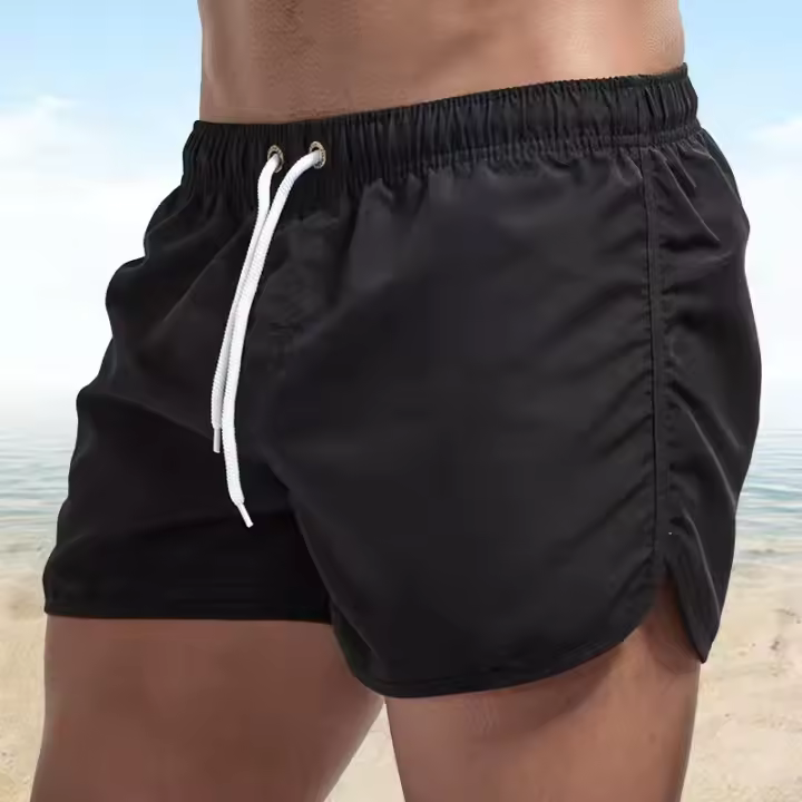 Shorts De Verano Para Hombre Casual Transpirables Shorts De Playa De Seda Helada Para Baloncesto Y Fitness Pantalones Cortos De Correr Cómodos - 1
