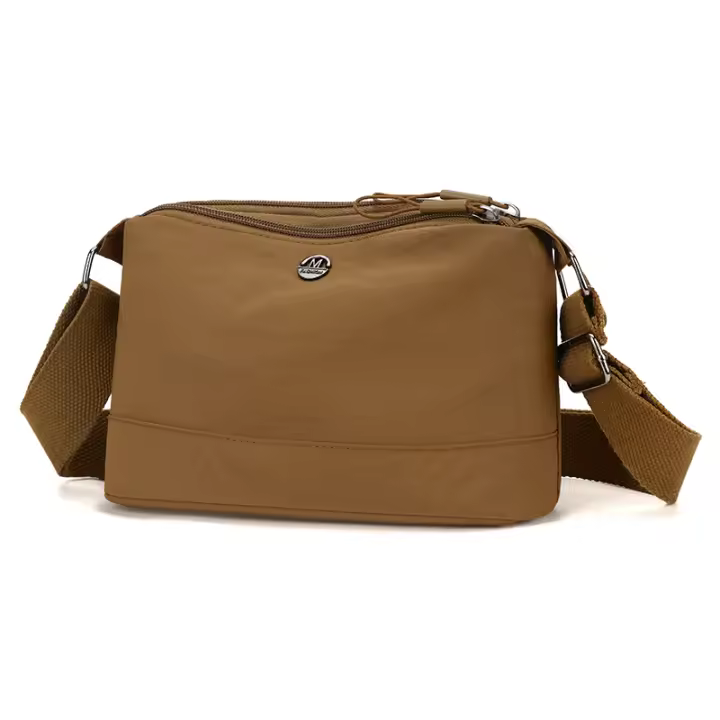 Bolso Bandolera Multicapa Impermeable De Nylon Para Mujer Gran Capacidad Casual Bolso De Hombro Estilo Cojín - 1