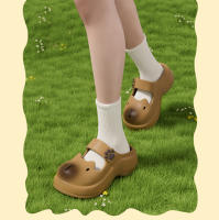 Sandalias Capybara Baotou para interior y hogar, zapatos de playa versátiles de verano para mujer, suela gruesa antideslizante, para uso en exteriores - details 0