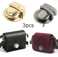 3 Sets De Cerraduras De Bolsa DIY Accesorio Para Mochilas Forma De Lengüeta Cierre De Presión Decorativo Para Bolsos De Mano Material Metálico - details 0