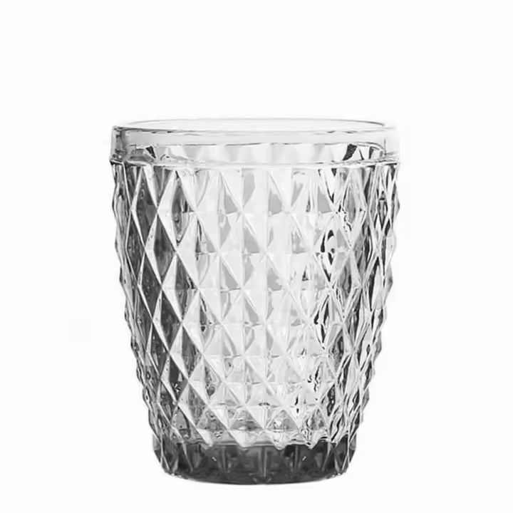Inde Set 6 Vasos Cristal Transparente Sidari 270 Cc con Tapa - 1
