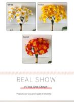 Arreglo De Flores Artificiales De Amarilis 6 Piezas Para Bodas Fotografía Decoración Del Hogar Ornamentos De Flores Silken - details 4