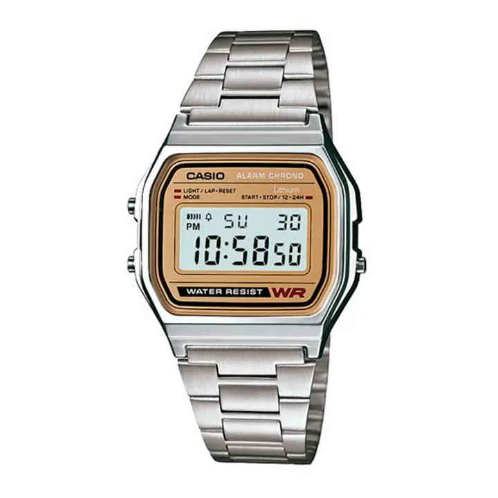 Reloj Digital Casio  A158WEA-9EF Vintage Resistente Al Agua Cronómetro Alarma Calendario - 1