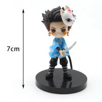 Figura De Acción Demon Slayer Kimetsu No Yaiba Kamado Tanjirou Con Agatsuma Zenitsu Nezuko Kyoujurou PVC Modelo Juguete Regalo Para Fans De Anime - details 7