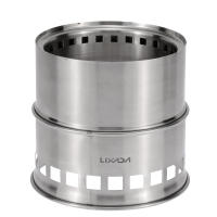 Estufa De Camping Lixada De Acero Inoxidable Para Leña Y Alcohol Estufa De Cocina Al Aire Libre Para Picnics BBQ Viajes Sin Ventilador - details 19