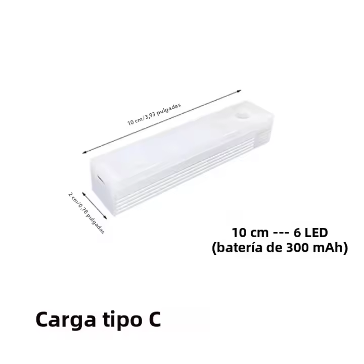 Luces LED Recargables Sin Cable Con Sensor De Movimiento Para Armario Cocina Dormitorio Sensor De Luz Para Gabinete Y Escaleras - 1