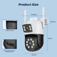 Cámara IP BESDER 8MP Wifi 4K Doble Lente Exterior Vigilancia CCTV Seguridad Visión Nocturna 5G Hz Wifi Automática De Seguimiento - details 2