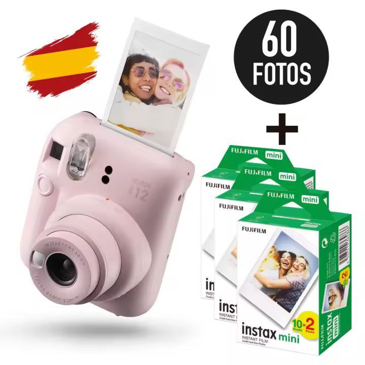 INSTAX. Pack Cámara instantánea Instax mini 12 con 60 fotos - 1