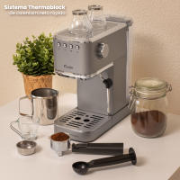 Cafetera Express de 1350w con molinillo para café en grano, 20 bar, con vaporizador orientable y panel intuitivo - Vital Espresso Excelsa - Función para café frío - details 2