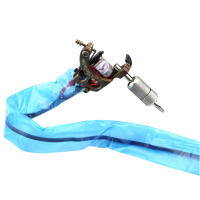 Bolsa De Higiene Para Máquina De Tatuaje Con Cuerda Y Aros 100 Piezas Accesorios De Tatuaje Desechables En Plástico Azul - details 1