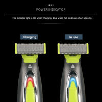 Afeitadora Eléctrica MLG Para Hombres Y Mujeres Trimmer Portátil USB Cuchilla T-Shaped Washable Para Barba Axilas Y Cuerpo - details 3