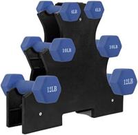 Soporte de almacenamiento para mancuernas, soporte compacto para mancuernas, soporte para pesas, resistente estante para mancuernas, 25 libras, juego de 2 acero (negro, talla única). - details 0