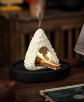 Quemador ceremonial de cerámica: para palo santo, salvia blanca y hierbas. Diseño mini chimenea, decoración de mesa. - details 2