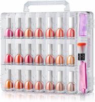 Organizador Portátil De Esmaltes De Uñas Con Doble Lado Y 6 Divisores Ajustables Almacenamiento Para 48 Botellas Transparente - details 0