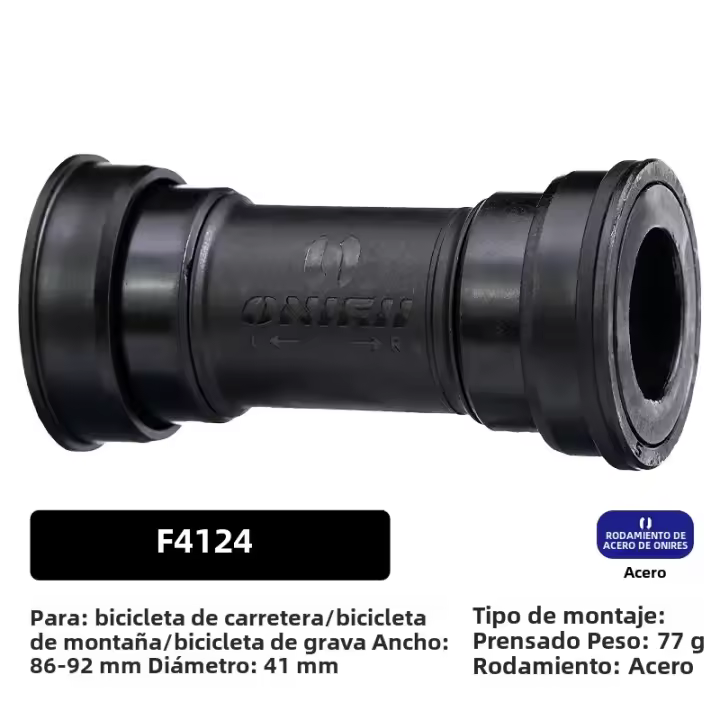 ONIRII Ceramic Bottom Bracket Para Bicicleta MTB Y Carretera 24mm BSA 86-92 BB30 T47 Acero De Presión Threaded Lock Bearing BB Parte Nueva - 1