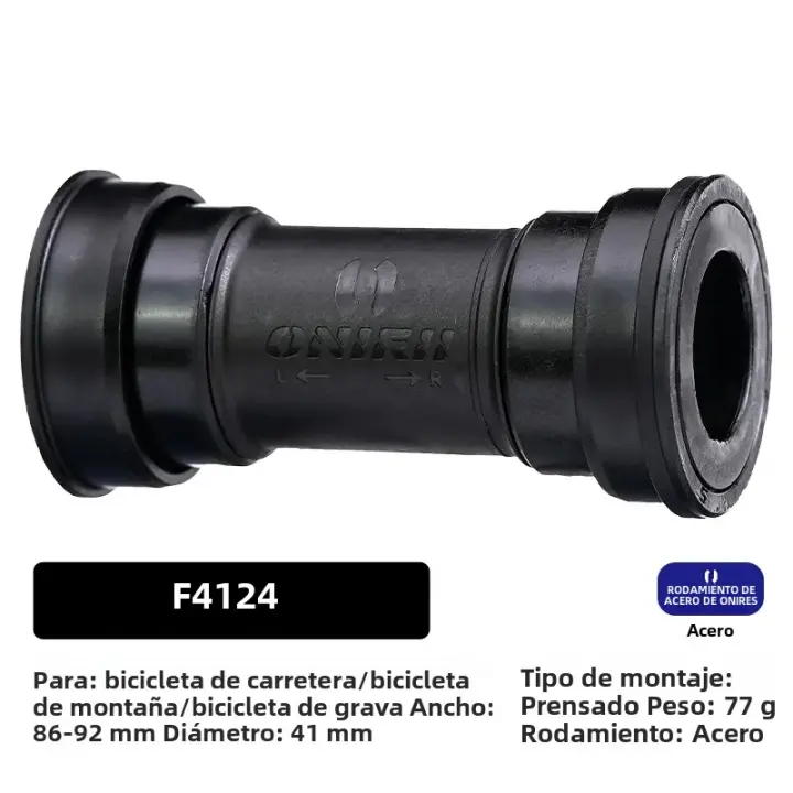 ONIRII Ceramic Bottom Bracket Para Bicicleta MTB Y Carretera 24mm BSA 86-92 BB30 T47 Acero De Presión Threaded Lock Bearing BB Parte Nueva - 1