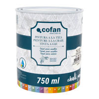 Cofan | Pintura a la tiza Chalk Paint | Adecuada para restauración y decoración de muebles | 750 ml | Blanco Algodón - details 1