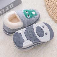 Zapatillas De Invierno Para Niños Dinosaurio Antideslizantes Calientes Y Confortables Para El Hogar Microfibra TPR Talla True - details 3